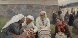 Näkökulma: Edelfeltin maalaus kirkonmäeltä kuvaa myös meidän aikaamme – etualalla naiset puhuvat kirkkopolitiikkaa tai juoruilevat