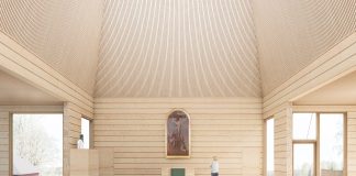 Kiihtelysvaaran kirkon rakentaminen alkaa vihdoin – moderni hirsirakenteinen ristikirkko valmistuu raunioiden päälle