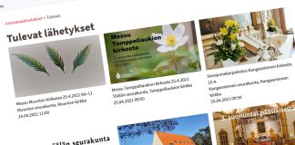 Jumalanpalveluksia kokoavan sivuston kautta pääsee sunnuntaina yli 50 striimaukseen
