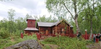 Pielpajärven erämaakirkko Inarissa on vuoden 2021 perinnemaisema