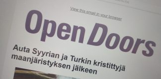 Open Doors -järjestön kirje painottaa maanjäristyksen uhrien tukemisessa kristittyjen auttamista – Miksi? Näin yhdistys vastaa
