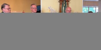 Arkkipiispa Luoma luovutti kirkon kunniamerkit tekstiilitaiteilija Helena Vaarille ja piispa Tiit Salumäelle