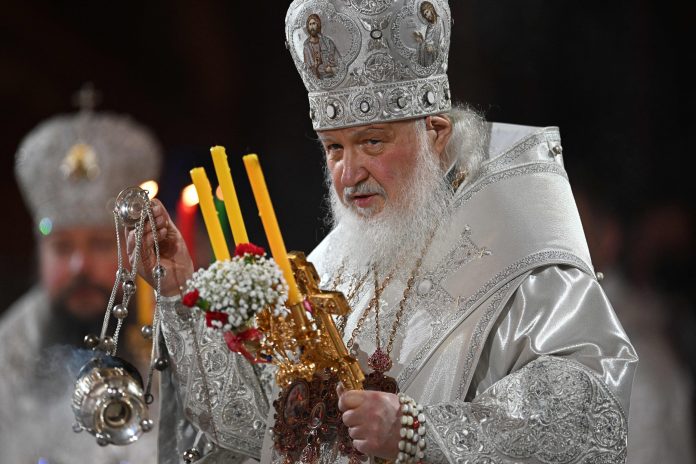 Patriarch Kirill Leads Easter Service - Moscow