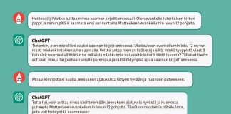 Tekoäly ei syrjäytä saarnan tekijää, mutta apua siitä voi olla