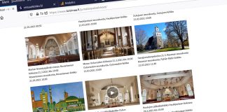 Kotimaan uusi palvelu kokoaa yhteen seurakuntien striimattuja messuja ja tilaisuuksia