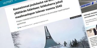 Yle: Kirkkoherra julisti Kauneimmat joululaulut -tilaisuudessa maailmanloppua vuodelle 2040