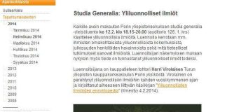 Yliopistokeskuksen johtaja yliluonnolliset ilmiöt -luennosta: ”On kyse luennoitsijan näkemyksestä”