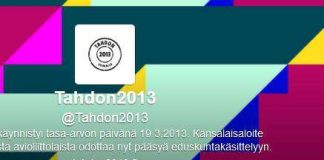 Tahdon2013 twiittasi puheenjohtajansa piispojen tapaamisesta