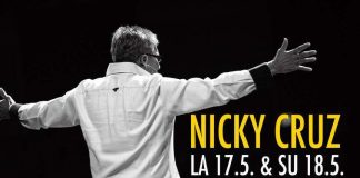 Kirjailija-pastori Nicky Cruz Suomeen toukokuussa