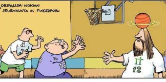 Pertti Jarla piirtää Nokian seurakunnalle omia sarjakuvia