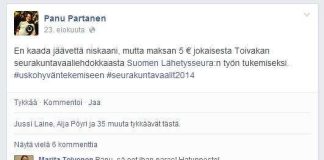 Kirkkoherra maksaa vaaliehdokkaista Lähetysseuralle