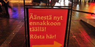 Kauppakeskukset houkuttelivat ennakkoäänestäjiä