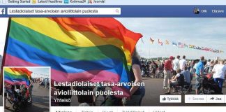 Lestadiolaisten tukisivu Facebookissa tasa-arvoiselle avioliittolaille yllättää
