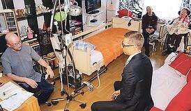 Stubb vieraili oululaisen omaishoitajan kotona