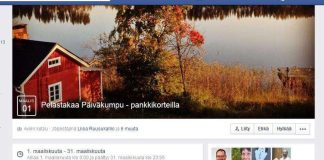 Päiväkumpua pelastetaan – tällä kertaa pankkikortein