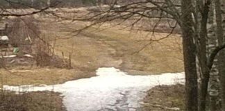 Mätäjoella nähty lumivaippaan verhoutunut Vapahtaja