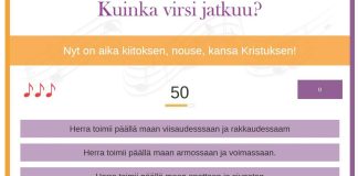Tunnetko virsiä? – Tee Kotimaan virsivisa?