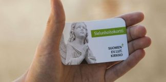 Sielunhoitokortti takaa
avun hädän hetkellä