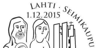 Lahden seimitapahtumalla oma postileima