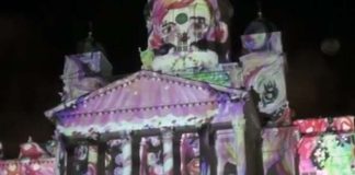 Valo ja kuvat elävöittävät tuomiokirkon