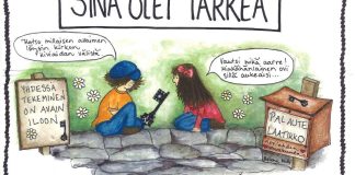 Vesilahden seurakunta piirsi strategiansa sarjakuvaksi