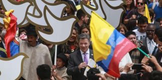 Nobelin rauhanpalkinto 2016 Kolumbian presidentille Juan Manuel Santosille