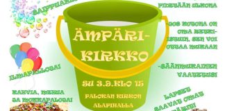 Palokan ämpärikirkossa lapsille jaetaan hiekkaämpärit – ”Saarna liittyy hiekasta rakentamiseen”