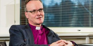 Arkkipiispa Tapio Luoma kiitospuheessaan: ”Tästä on hyvä jatkaa yhdessä eteenpäin”