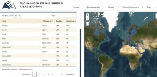 Vanhojen tekstien paikat kartalle – verkkosovelluksen kautta voi nyt tutustua vanhoihin suomalaisiin teksteihin sekä niissä esitettyihin paikkoihin