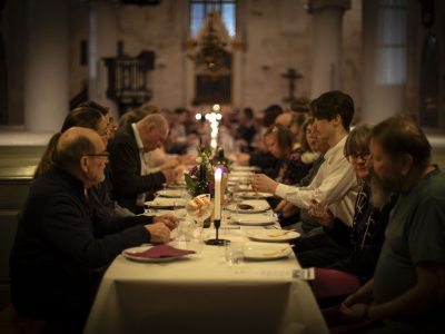 Siuntion seurakunnan illallismessu kiirastorstaina 2024.