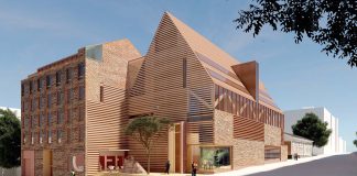 Hämeenlinnan uuden seurakuntatalon suunnittelee Lahdelma Mahlamäki — kokonaiskustannusarvio on noin 20 miljoonaa euroa Hämeenlinnan uuden seurakuntatalon Poukama-niminen ehdotus.