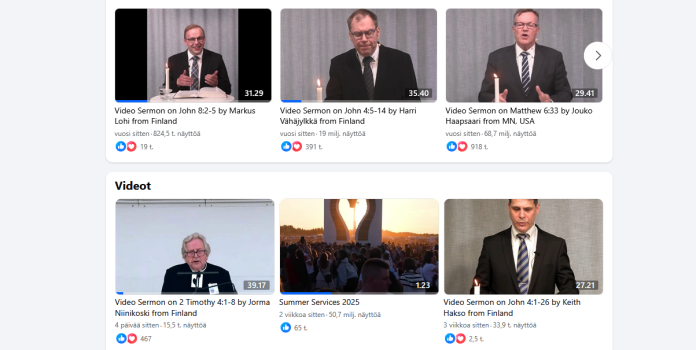 vanhoillislestadiolaisten lähetystyö on aktiivista sosiaalisessa mediassa