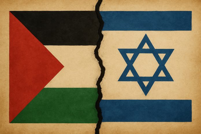 palestiinan ja israelin liput rinnakkain