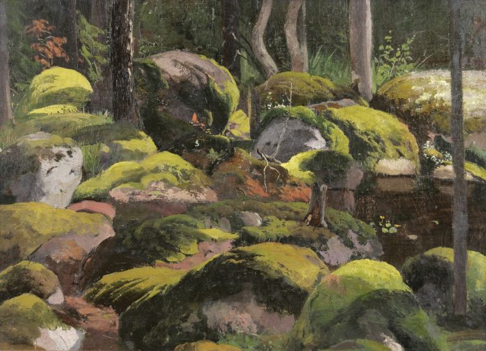 Erkki Salminen Fanny Churberg: Metsän sisusta vuodelta 1876. Kuva: Pohjanmaan museon arkisto / Erkki Salminen