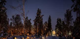 Tule, äiti, lietesi luo, tule penkilles, taatto