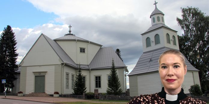 Myrskylän kirkko ja Henna Huppunen by Wikimedia Commons ja kotialbumi