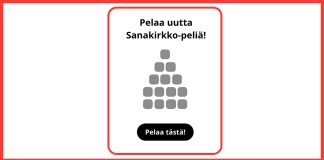 Pelaa Kotimaan Sanakirkko-peliä koristeellinen kuva