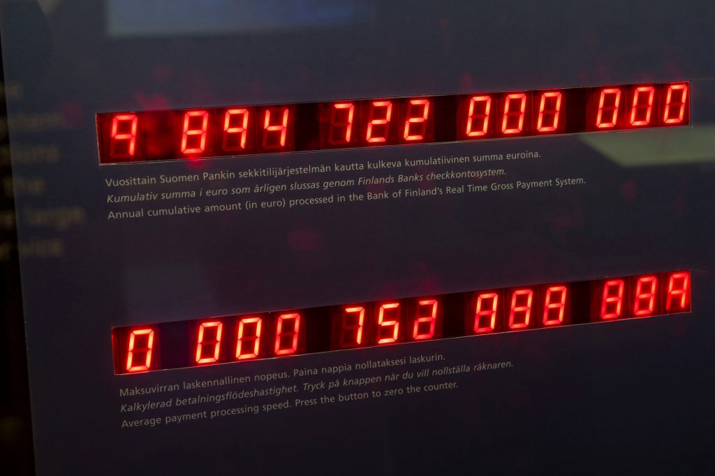 digitaalisia numeroita kahdessa rivissä