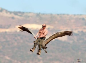 Lentävä Putin